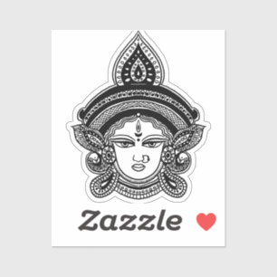 Indian Festival Durga Maa Hindu God Sticker