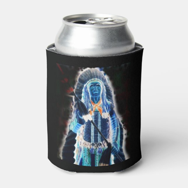 Indian Firewater bottle wrap Can Cooler (Can Front)