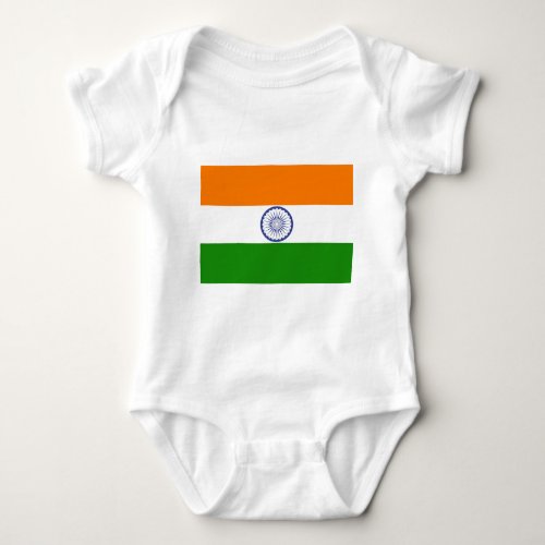 Indian Flag Baby Bodysuit