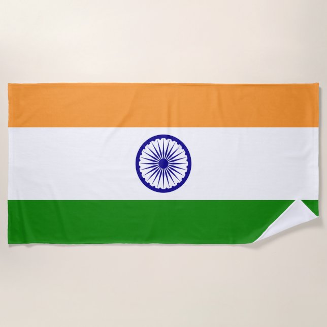 Indian flag beach towel (Front)