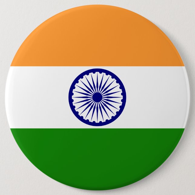 Indian Flag Button (Front)