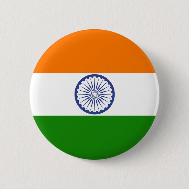 Indian Flag Button (Front)