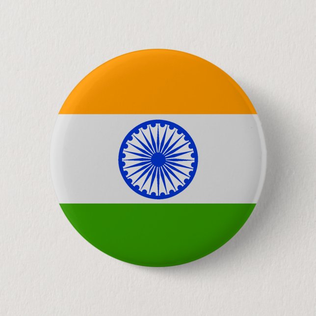 Indian Flag Button (Front)