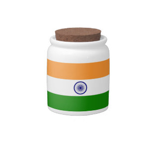Indian Flag Candy Jar