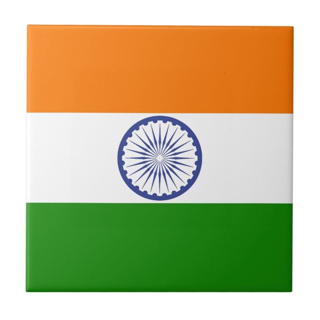 Indian Flag Ceramic Tile (Front)