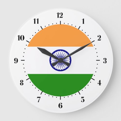 Indian flag clocks