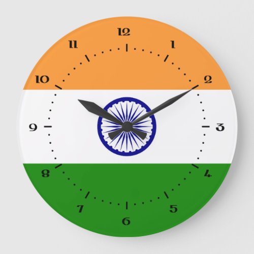 Indian flag clocks