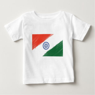 Indian Flag Flag India National Country Nation Baby T-Shirt