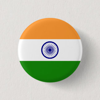 Indian Flag, Flag of India Button