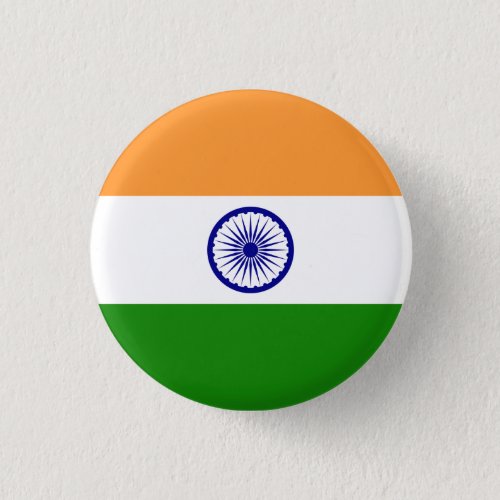 Indian Flag Flag of India Button