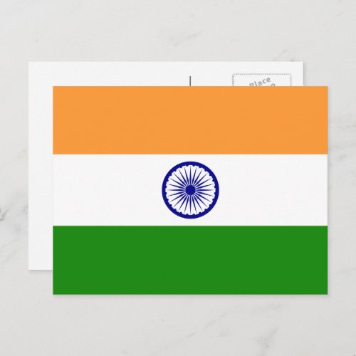 Indian Flag Flag of India Postcard