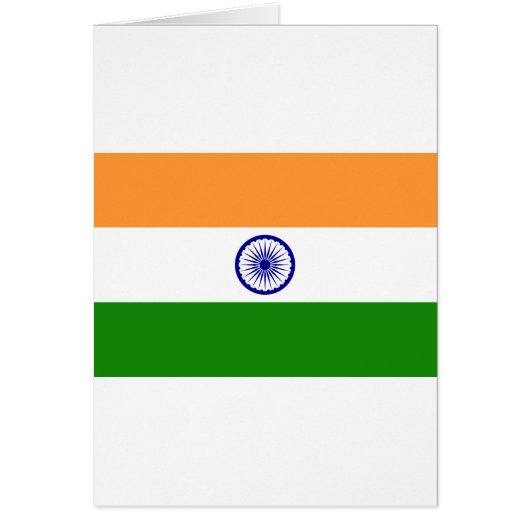 Indian Flag - High Quality Image Cards (Front)