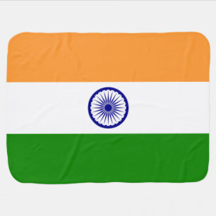 Indian Flag (India) (South Asian Country) (Bharat) Baby Blanket