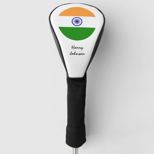 Indian Flag  Monogrammed Golf Clubs Covers