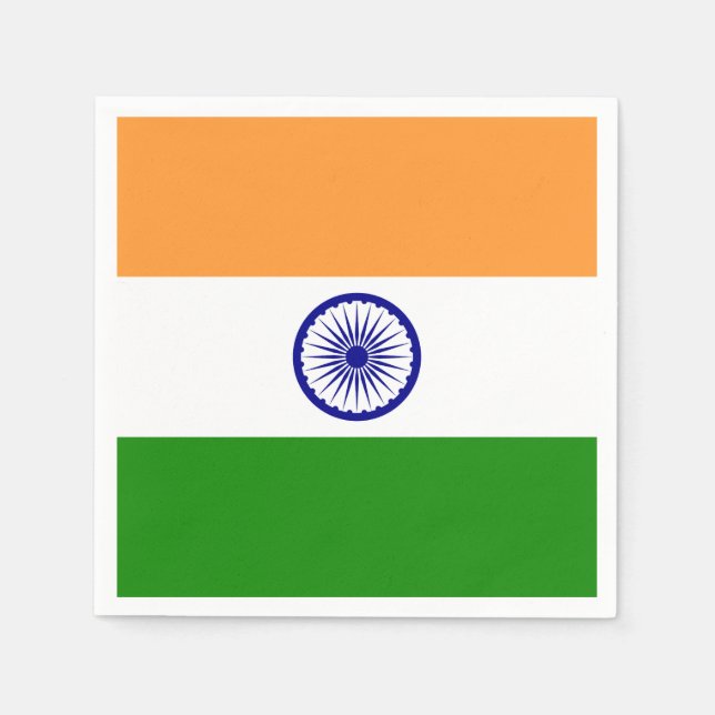 Indian flag paper napkins (Front)