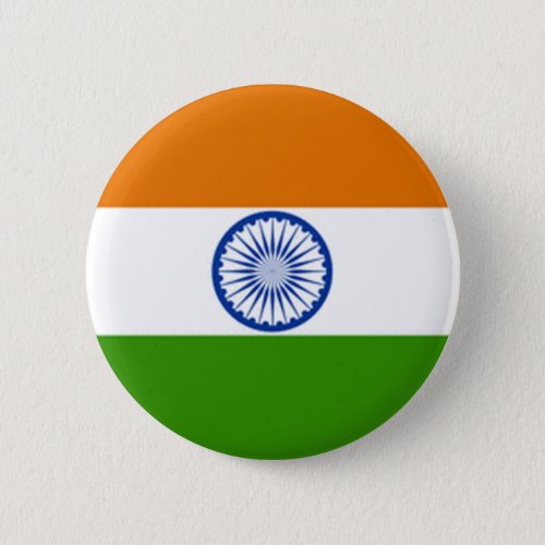Indian Flag Pinback Button
