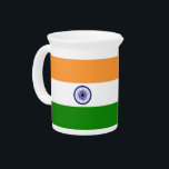 Indian Flag Pitcher<br><div class="desc">Elevate your entertaining with our elegant pitcher featuring the flag of India! This beautifully designed pitcher is perfect for serving your favorite beverages while showcasing your pride in Indian culture. The vibrant colors of the Indian flag are prominently displayed, making it a unique and meaningful addition to your kitchen or...</div>