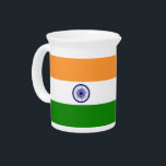 Indian Flag Pitcher<br><div class="desc">Elevate your entertaining with our elegant pitcher featuring the flag of India! This beautifully designed pitcher is perfect for serving your favorite beverages while showcasing your pride in Indian culture. The vibrant colors of the Indian flag are prominently displayed, making it a unique and meaningful addition to your kitchen or...</div>