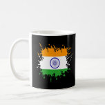 Indian Flag Splatter For Men Women Boys &amp; Girls  Coffee Mug
