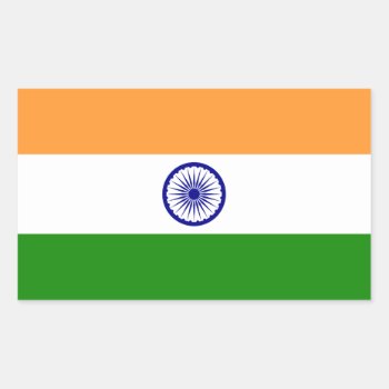 Indian* Flag Sticker by Azorean at Zazzle