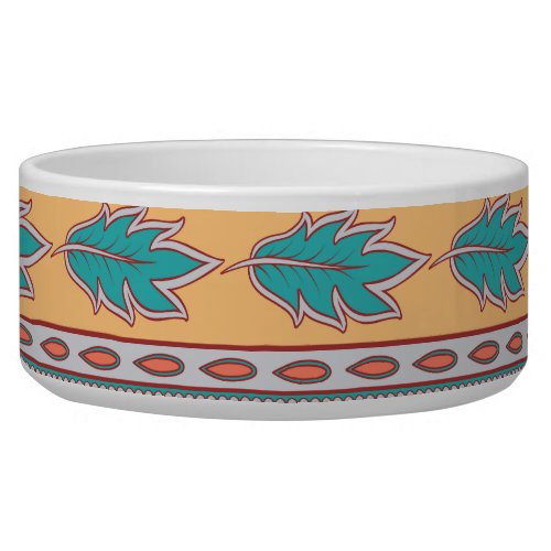Indian Floral Borders Seamless Pattern Bowl