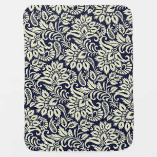 Indian Floral Ground Vintage Design Baby Blanket