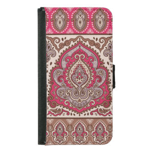 Indian floral paisley, ethnic mandala pattern. samsung galaxy s5 wallet case