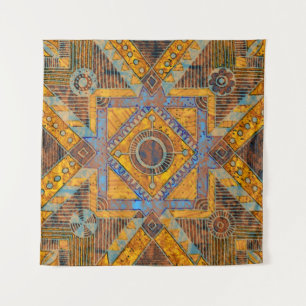 Indian Floral Paisley: Ethnic Medallion. Tapestry