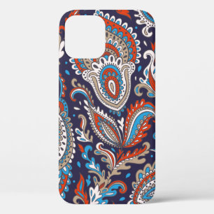 Indian floral paisley medallion pattern. Ethnic Ma iPhone 12 Case
