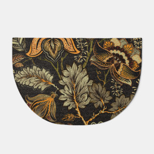 Indian floral paisley, seamless ethnic pattern. doormat