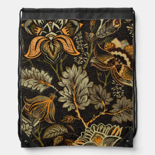 Indian floral paisley, seamless ethnic pattern. drawstring bag