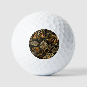 Indian floral paisley, seamless ethnic pattern. golf balls