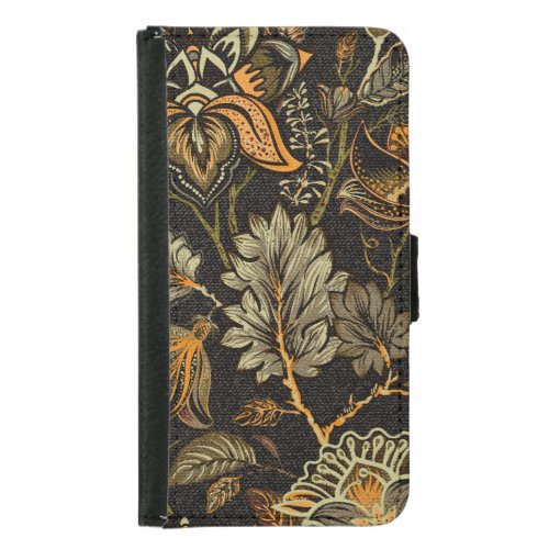 Indian floral paisley seamless ethnic pattern samsung galaxy s5 wallet case