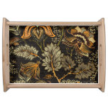 Indian floral paisley, seamless ethnic pattern. serving tray