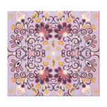 Indian floral tablecloth: lovely pastel pattern canvas print
