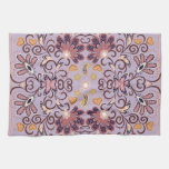 Indian floral tablecloth: lovely pastel pattern kitchen towel