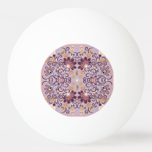 Indian floral tablecloth lovely pastel pattern ping pong ball