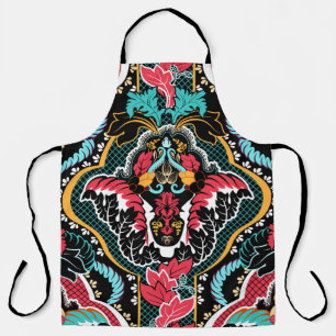 Indian Floral: Vintage Seamless Wallpaper. Apron