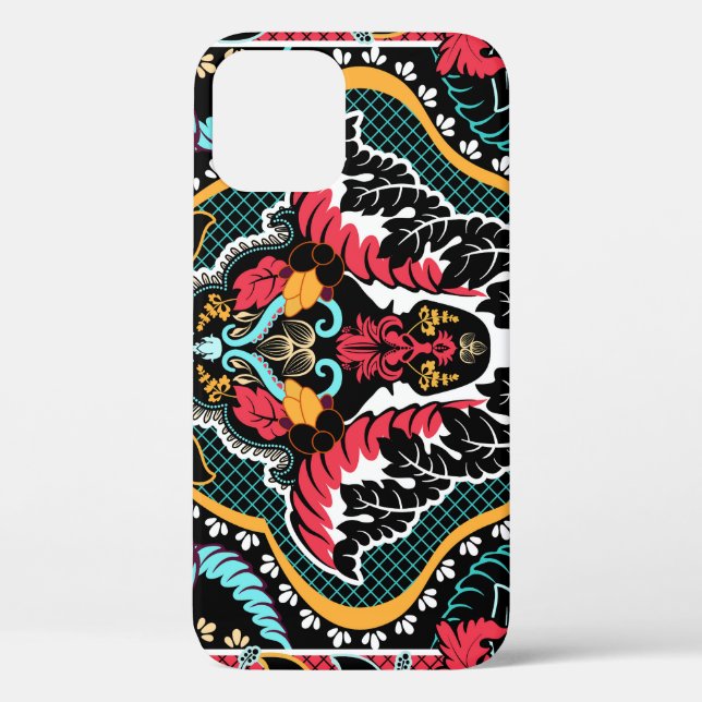 Indian Floral: Vintage Seamless Wallpaper. Case-Mate iPhone Case (Back)