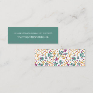 Indian Flower Jade green Online Website Mini Business Card