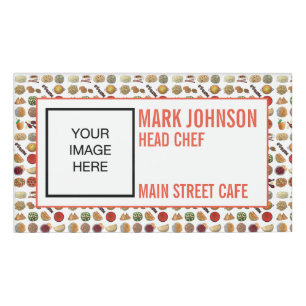 Indian Food Cuisine Cafe Restaurant Chef Server Name Tag