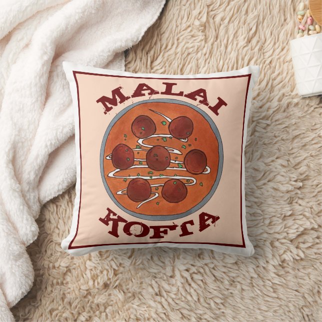 Indian Food Cuisine Malai Kofta Vegetarian Dish Throw Pillow (Blanket)