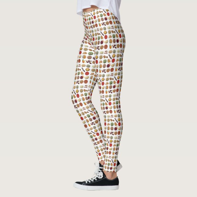 Indian Food Cuisine of India Restaurant Chef Leggings (Left)
