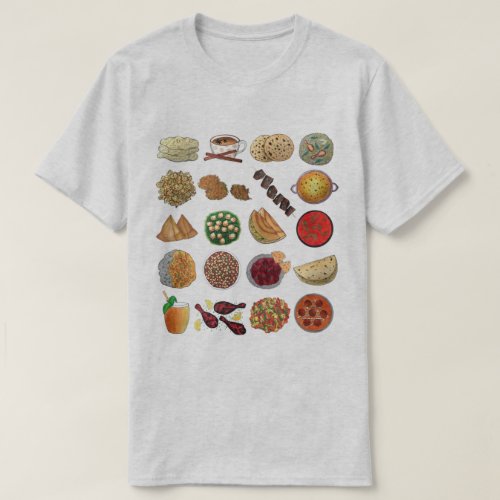 Indian Food Cuisine of India Restaurant Chef T_Shirt