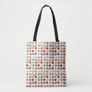 Indian Food Cuisine of India Restaurant Chef Tote Bag