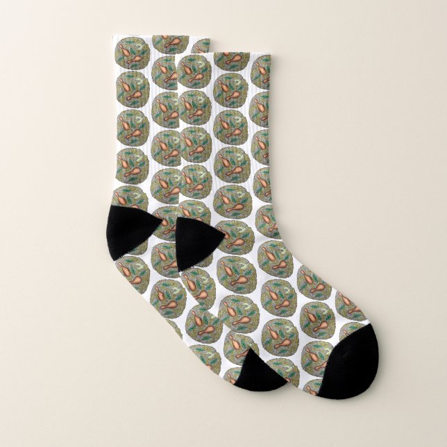 Indian Food Cuisine Restaurant Chicken Biryani Socks (Pair)