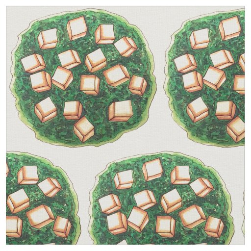 Indian Food India Saag Paneer Spinach Cheese Fabric