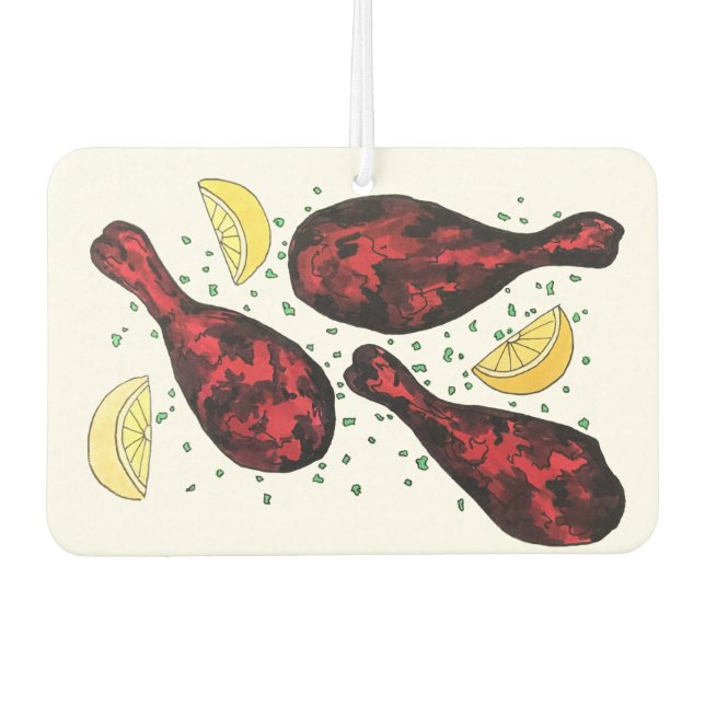 Indian Food Tandoor Cooking Tandoori Chicken Air Freshener (Front)