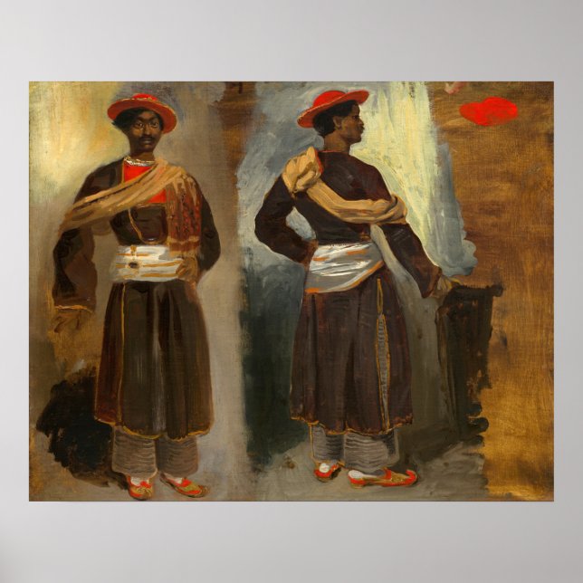 Indian from Calcutta - Eugène Delacroix Fine Art Poster (Front)