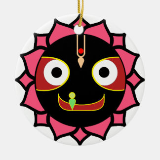 Indian fun Krishna motif Ceramic Ornament